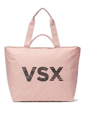 VSX Pale Pink Tote with Black Logo